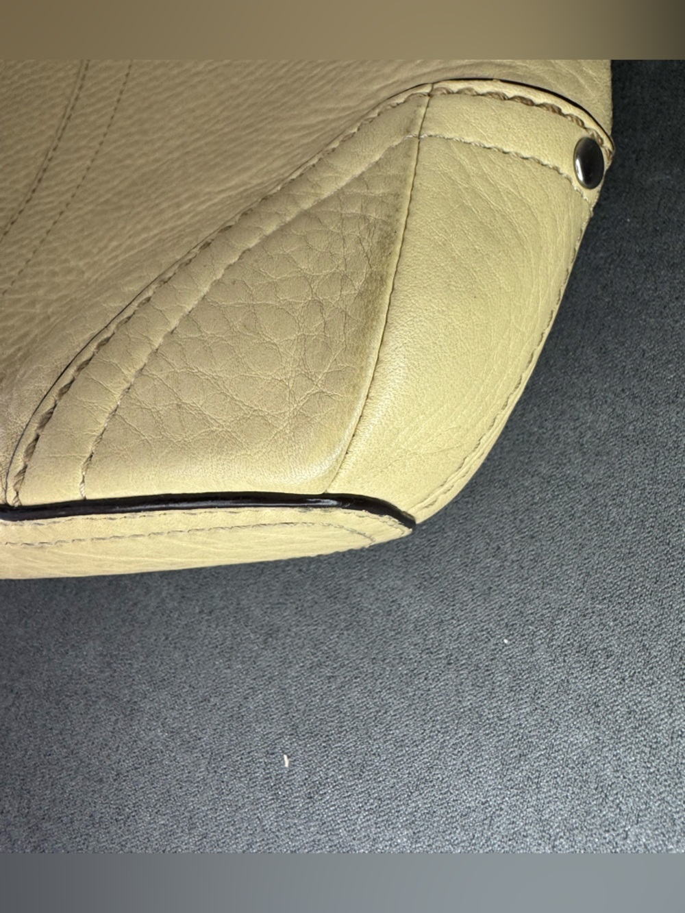 Coach Legacy Swingpack Crossbody Bag Pebbled Leather Beige Tan F12319 - Picture 6 of 14